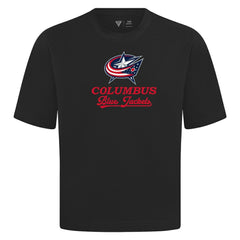 Columbus Blue Jackets Levelwear Team Surge Luxe Signature Knit T-Shirt - Black | US 203613913