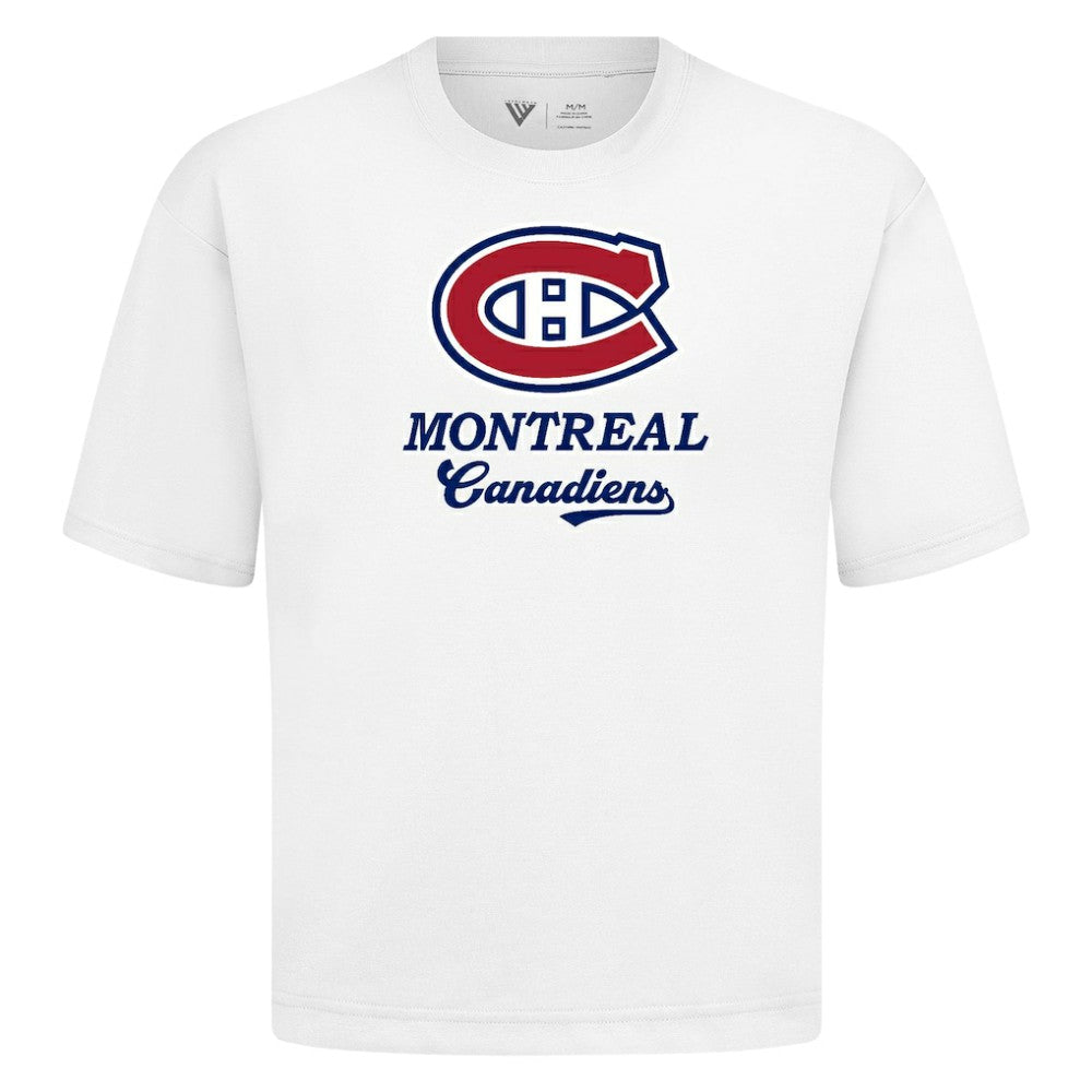 Montreal Canadiens Levelwear Team Surge Luxe Signature Knit T-Shirt - White | US 203613914