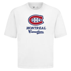 Montreal Canadiens Levelwear Team Surge Luxe Signature Knit T-Shirt - White | US 203613914