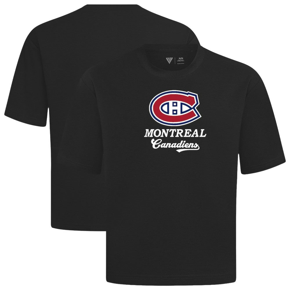 Montreal Canadiens Levelwear Team Surge Luxe Signature Knit T-Shirt - Black | US 203613916