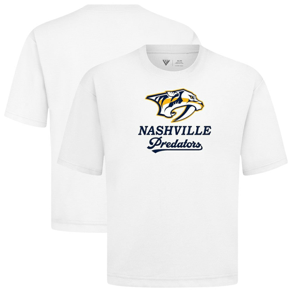 Nashville Predators Levelwear Team Surge Luxe Signature Knit T-Shirt - White | US 203613918