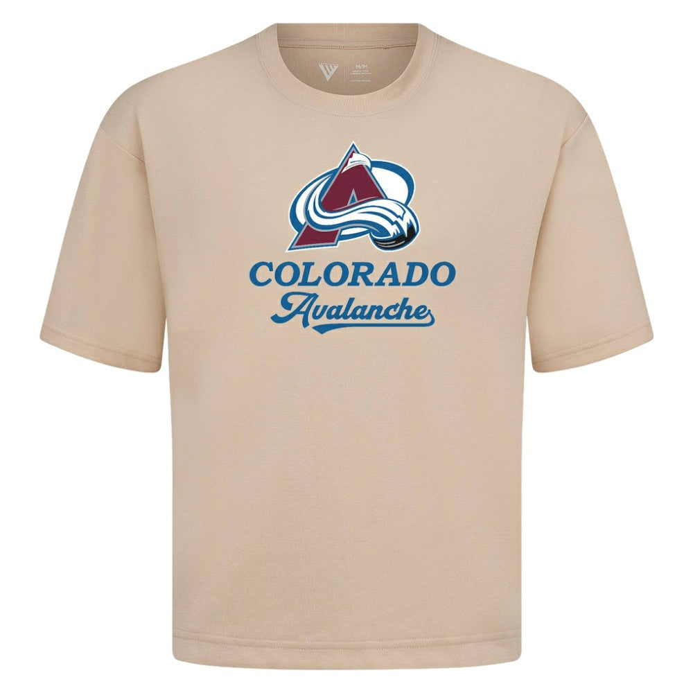 Colorado Avalanche Levelwear Team Surge Luxe Signature Knit T-Shirt - Khaki | US 203613934