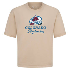 Colorado Avalanche Levelwear Team Surge Luxe Signature Knit T-Shirt - Khaki | US 203613934