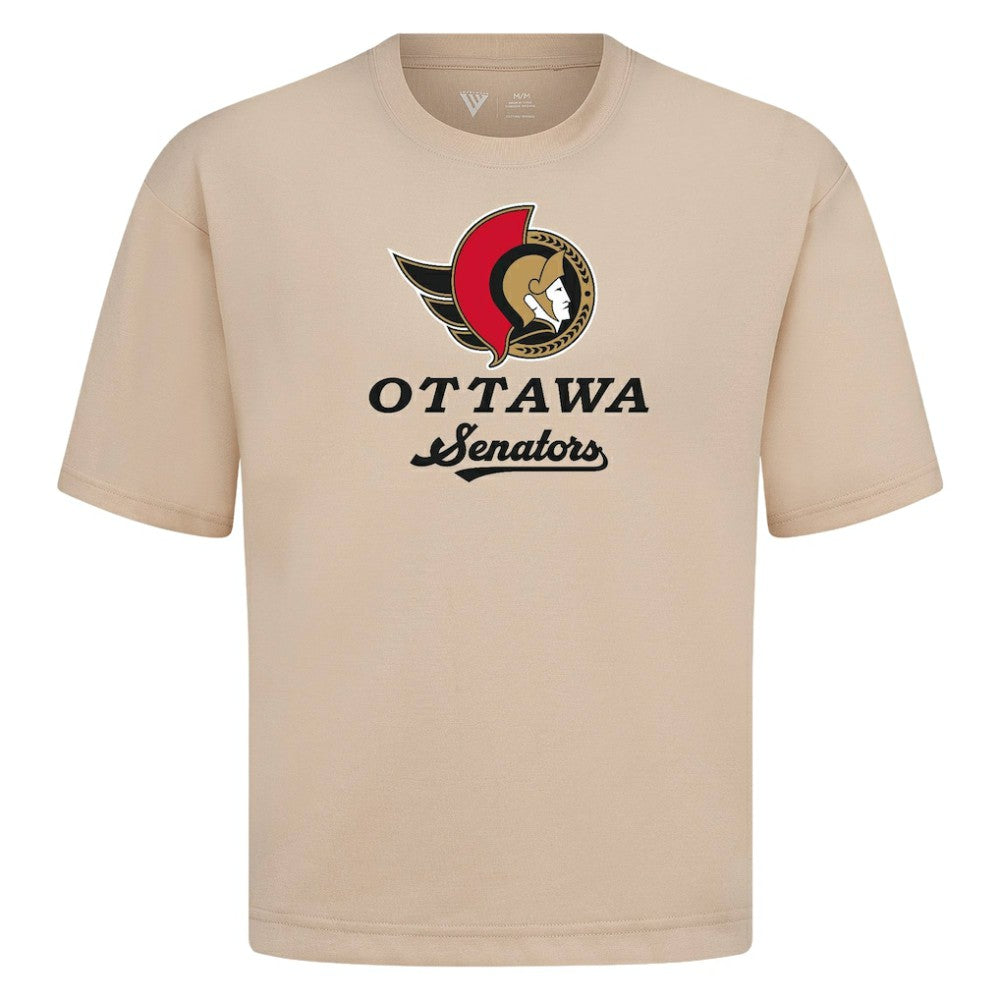 Ottawa Senators Levelwear Team Surge Luxe Signature Knit T-Shirt - Khaki | US 203613938