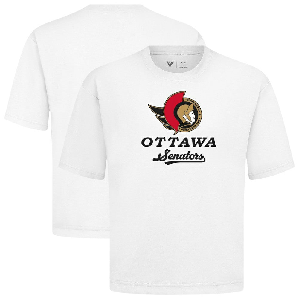 Ottawa Senators Levelwear Team Surge Luxe Signature Knit T-Shirt - White | US 203613939