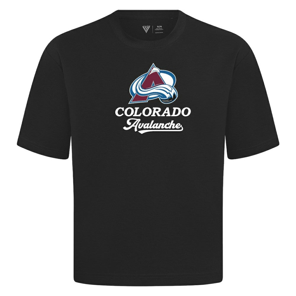 Colorado Avalanche Levelwear Team Surge Luxe Signature Knit T-Shirt - Black | US 203613940