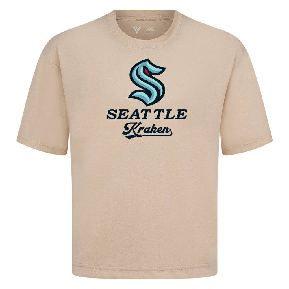 Seattle Kraken Levelwear Team Surge Luxe Signature Knit T-Shirt - Khaki | US 203613945