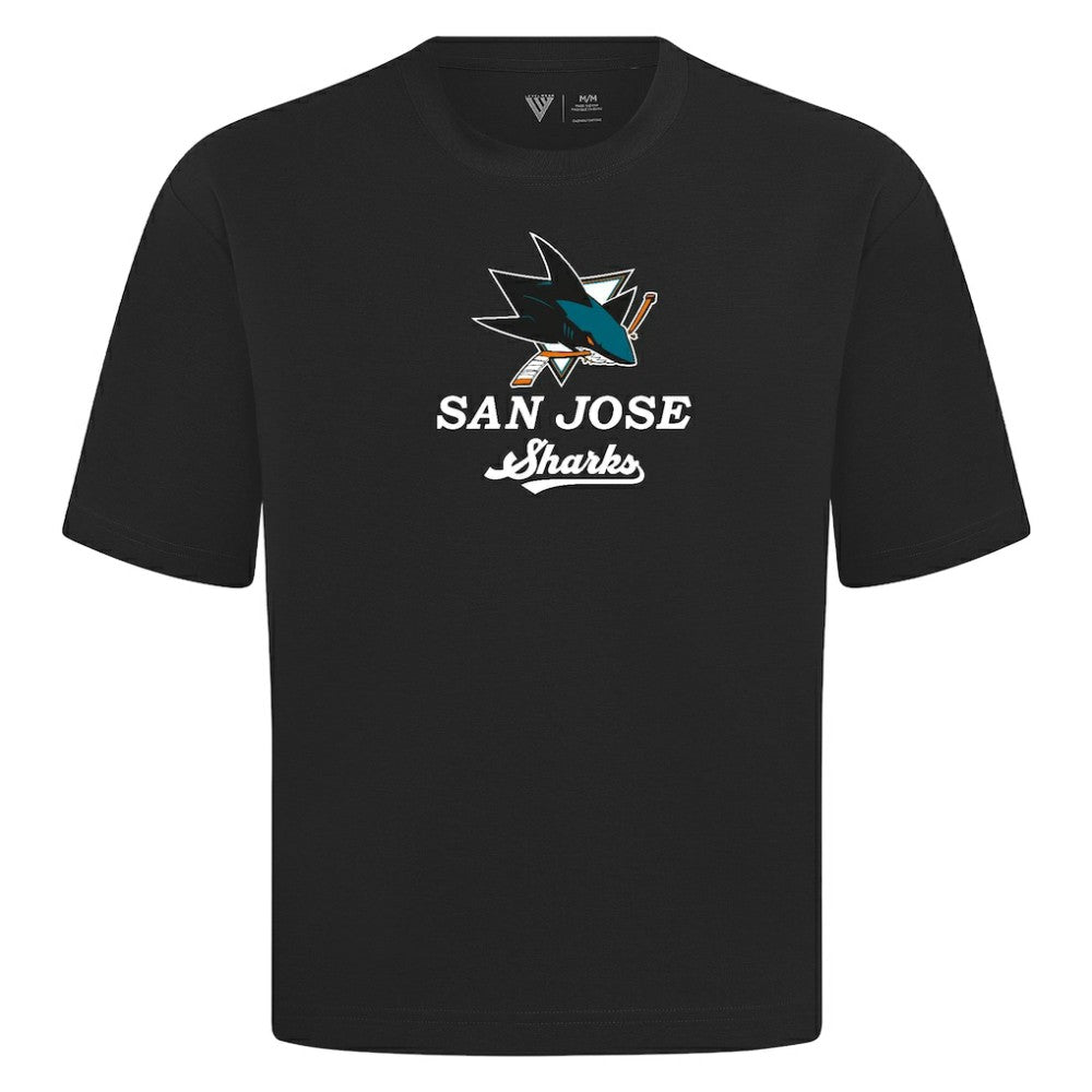 San Jose Sharks Levelwear Team Surge Luxe Signature Knit T-Shirt - Black | US 203613947