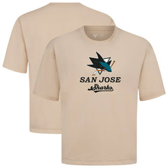 San Jose Sharks Levelwear Team Surge Luxe Signature Knit T-Shirt - Khaki | US 203613949