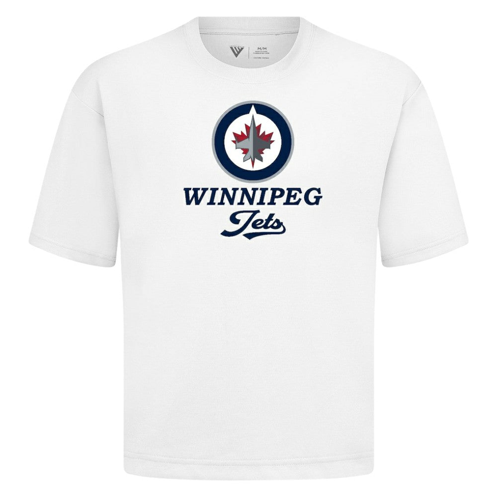 Winnipeg Jets Levelwear Team Surge Luxe Signature Knit T-Shirt - White | US 203613954