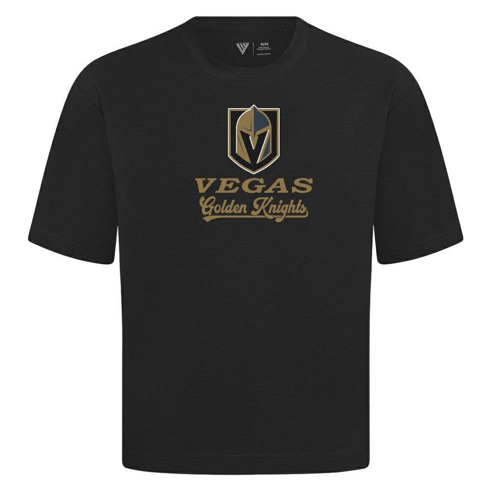 Vegas Golden Knights Levelwear Team Surge Luxe Signature Knit T-Shirt - Black | US 203613958