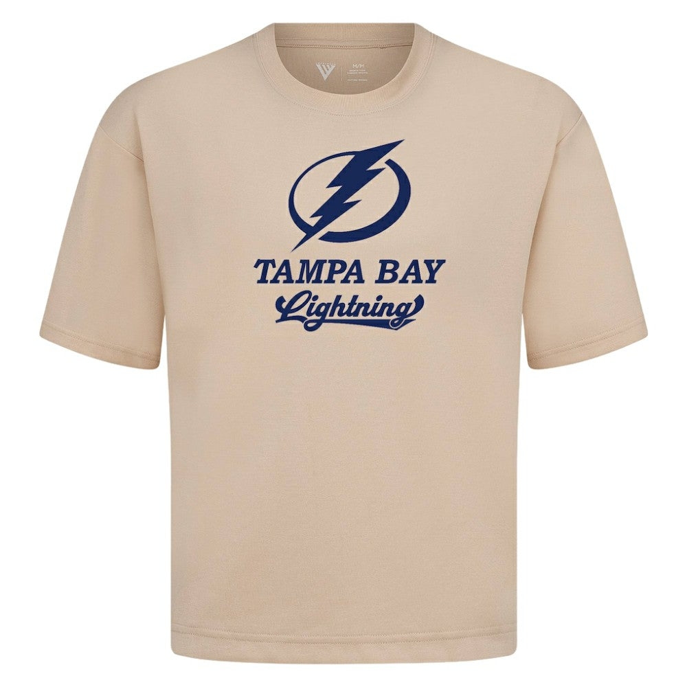 Tampa Bay Lightning Levelwear Team Surge Luxe Signature Knit T-Shirt - Khaki | US 203613962