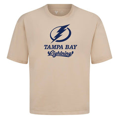 Tampa Bay Lightning Levelwear Team Surge Luxe Signature Knit T-Shirt - Khaki | US 203613962