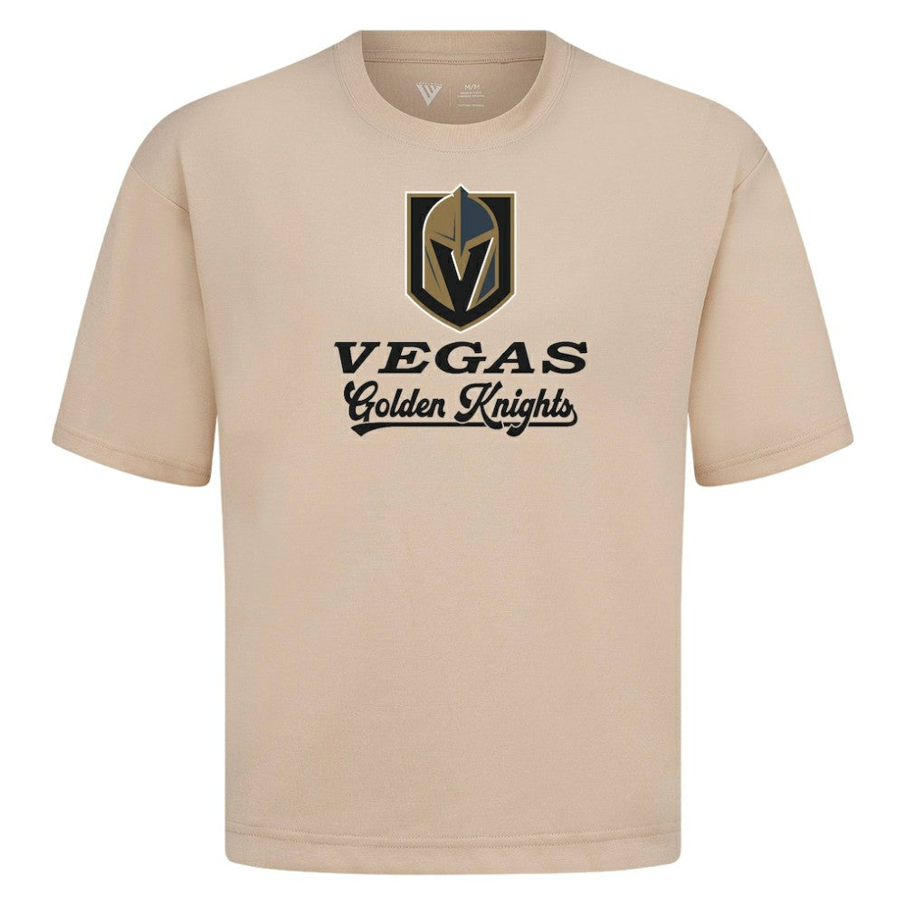 Vegas Golden Knights Levelwear Team Surge Luxe Signature Knit T-Shirt - Khaki | US 203613964