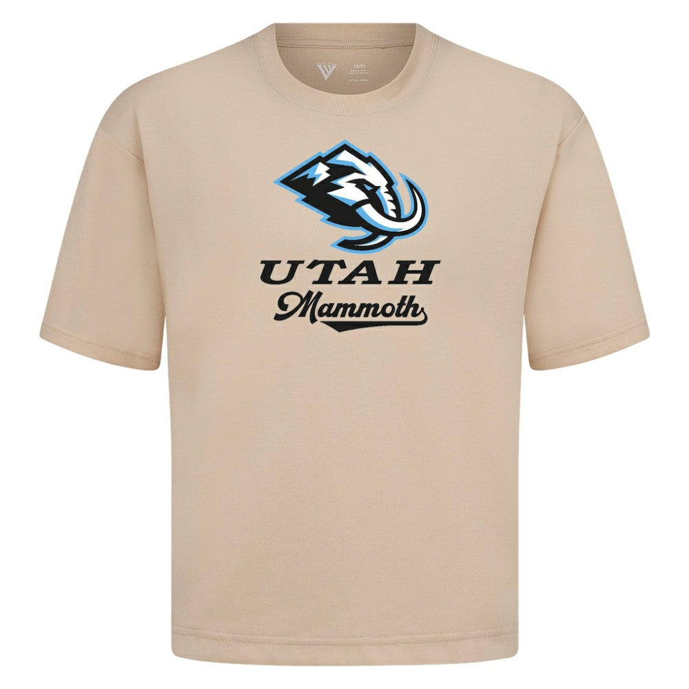 Utah Mammoth Levelwear Team Surge Luxe Signature Knit T-Shirt - Khaki | US 203613965