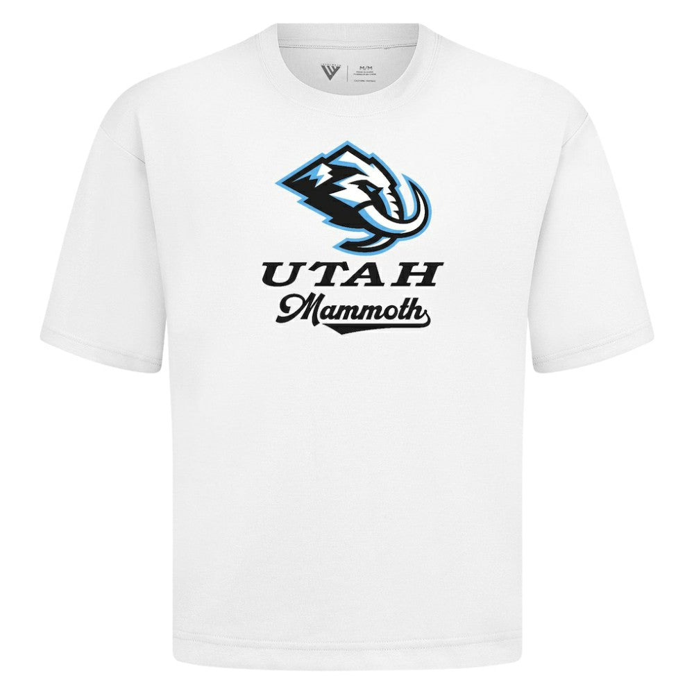 Utah Mammoth Levelwear Team Surge Luxe Signature Knit T-Shirt - White | US 203613968