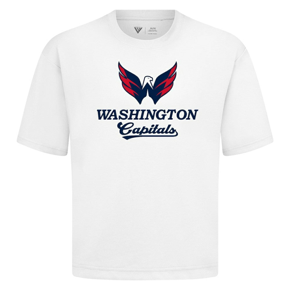 Washington Capitals Levelwear Team Surge Luxe Signature Knit T-Shirt - White | US 203613970