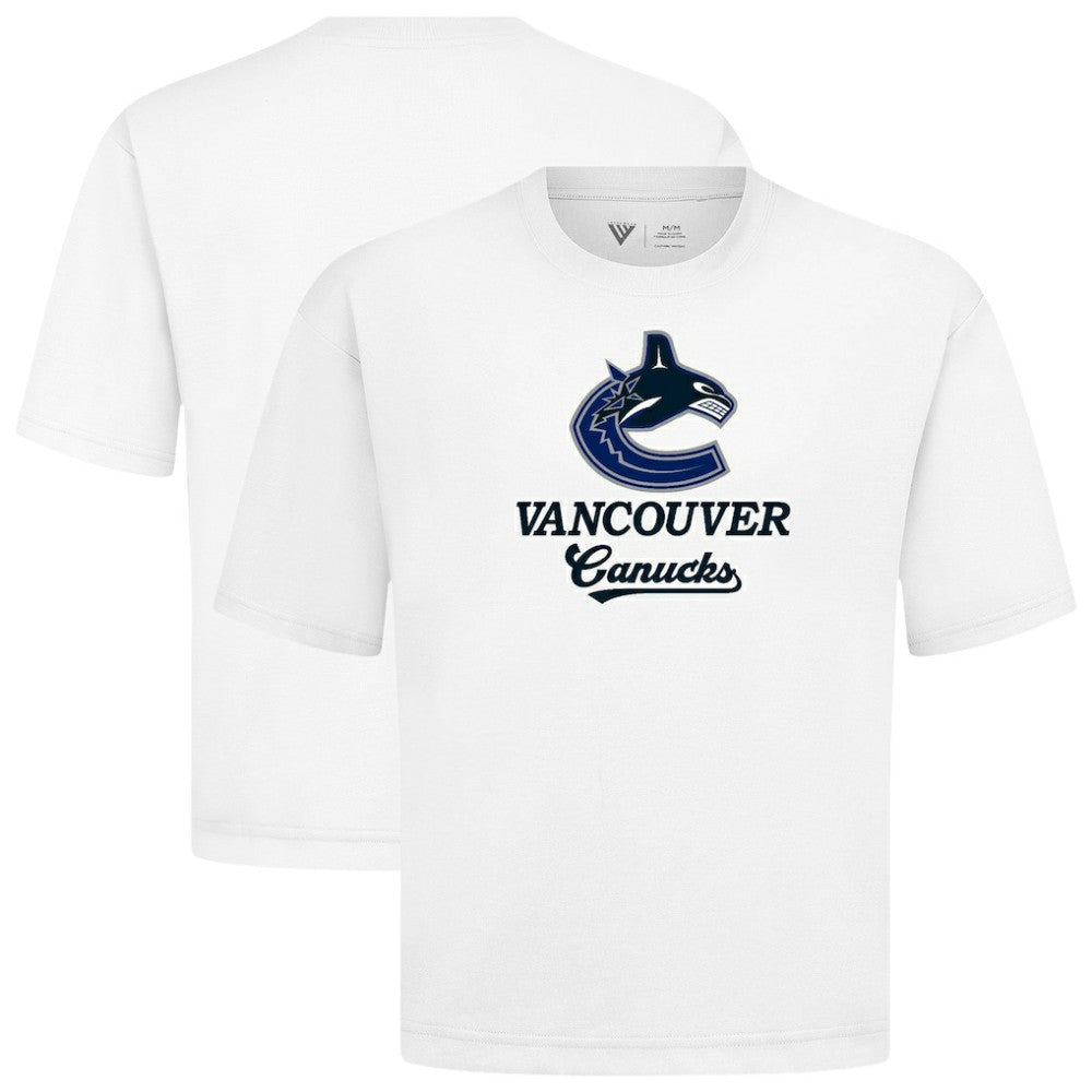 Vancouver Canucks Levelwear Team Surge Luxe Signature Knit T-Shirt - White | US 203613973