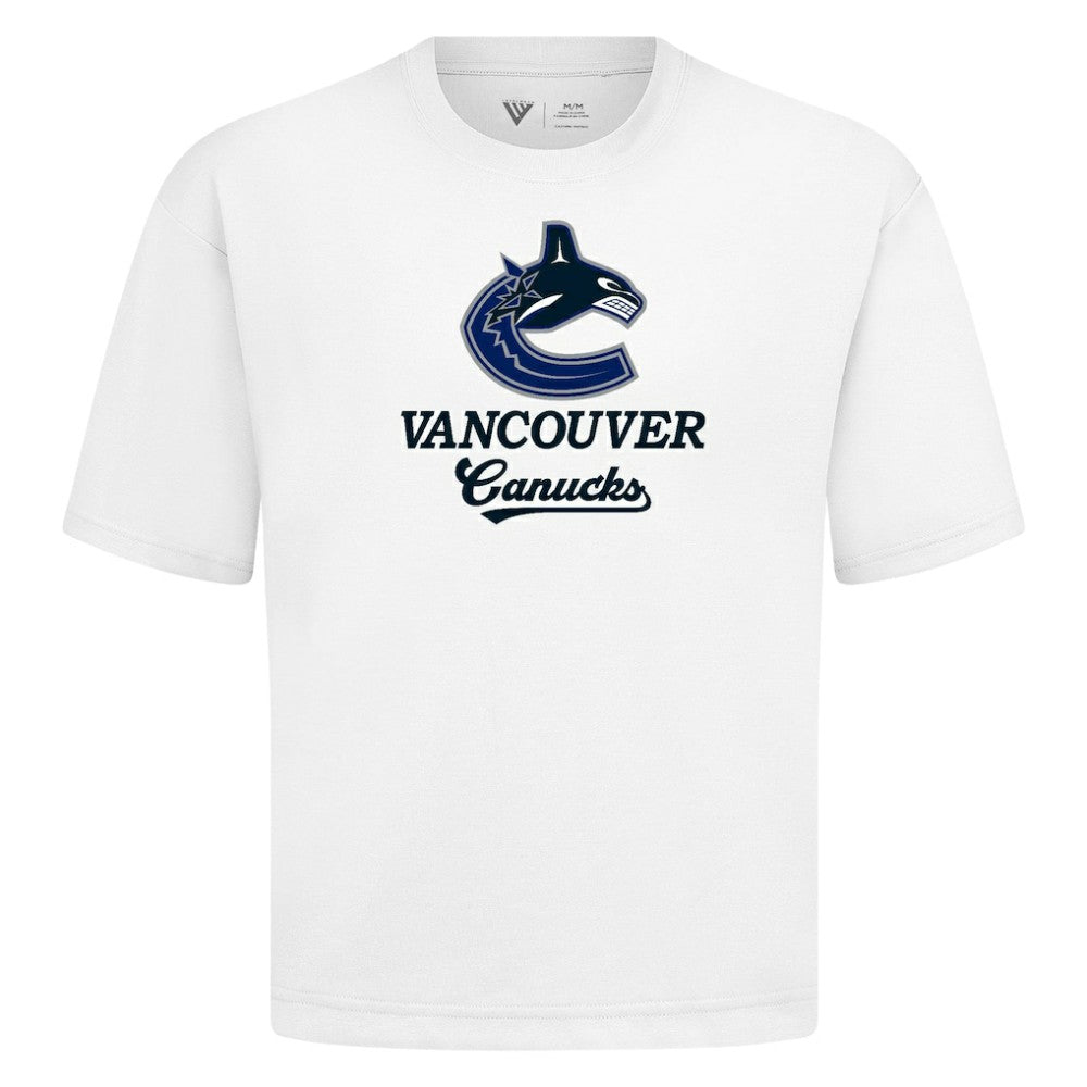 Vancouver Canucks Levelwear Team Surge Luxe Signature Knit T-Shirt - White | US 203613973