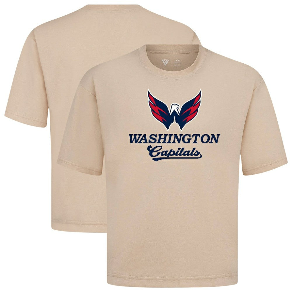 Washington Capitals Levelwear Team Surge Luxe Signature Knit T-Shirt - Khaki | US 203613976
