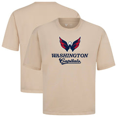 Washington Capitals Levelwear Team Surge Luxe Signature Knit T-Shirt - Khaki | US 203613976