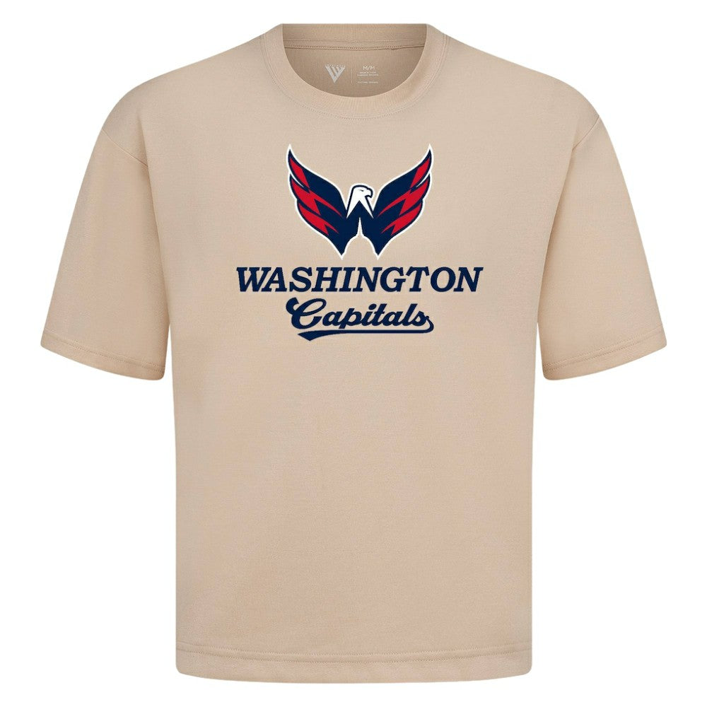 Washington Capitals Levelwear Team Surge Luxe Signature Knit T-Shirt - Khaki | US 203613976