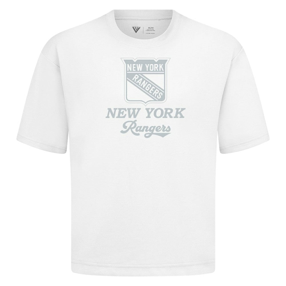 New York Rangers Levelwear Shadow Surge Luxe Signature Knit T-Shirt - White | US 203613978