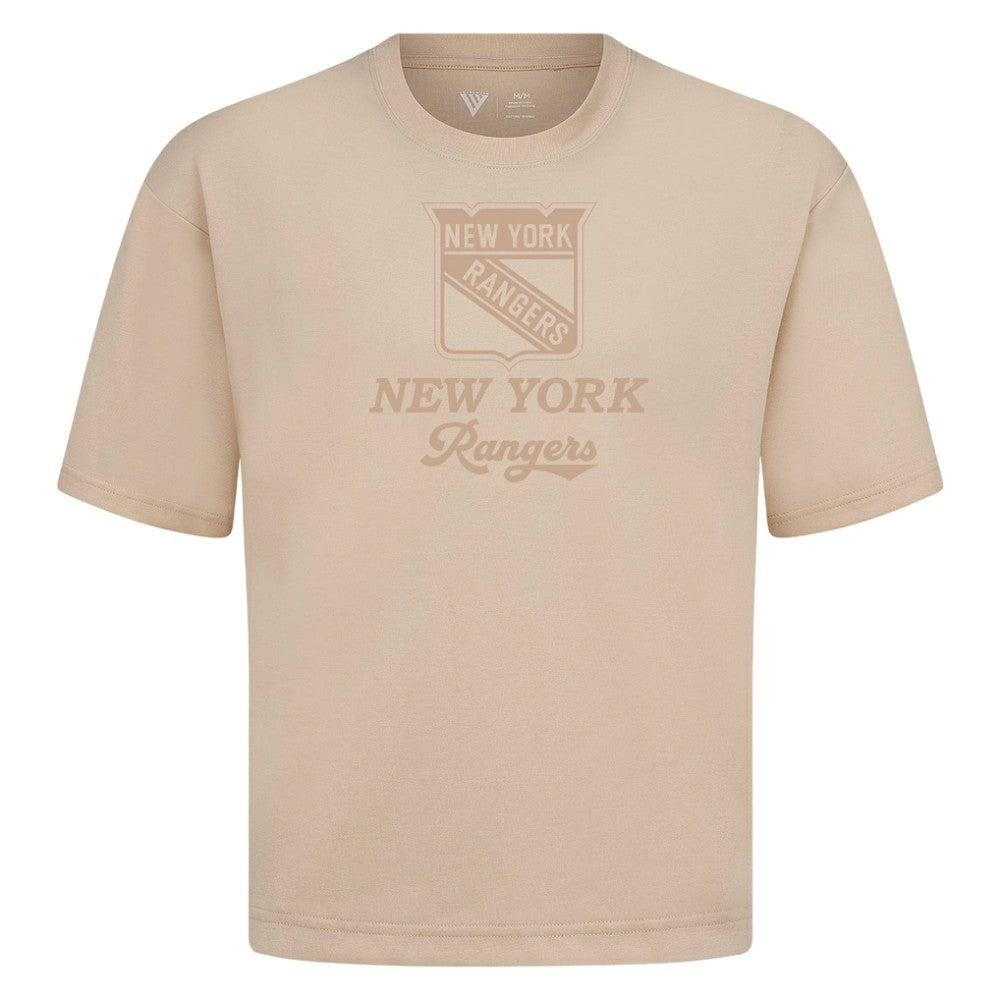 New York Rangers Levelwear Shadow Surge Luxe Signature Knit T-Shirt - Khaki | US 203613980