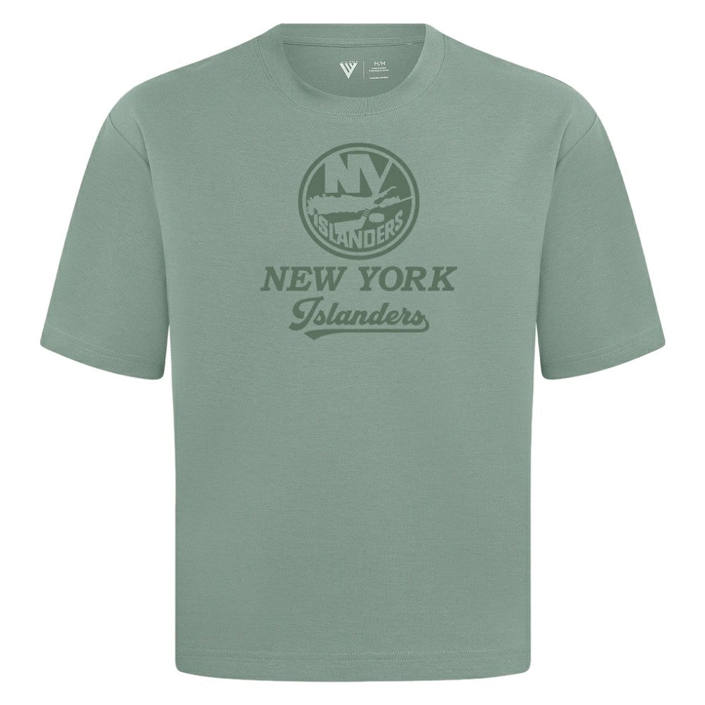 New York Islanders Levelwear Shadow Surge Luxe Signature Knit T-Shirt - Green | US 203613985