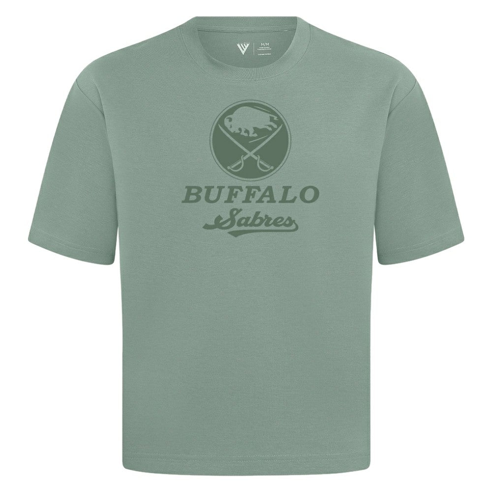 Buffalo Sabres Levelwear Shadow Surge Luxe Signature Knit T-Shirt - Green | US 203613989