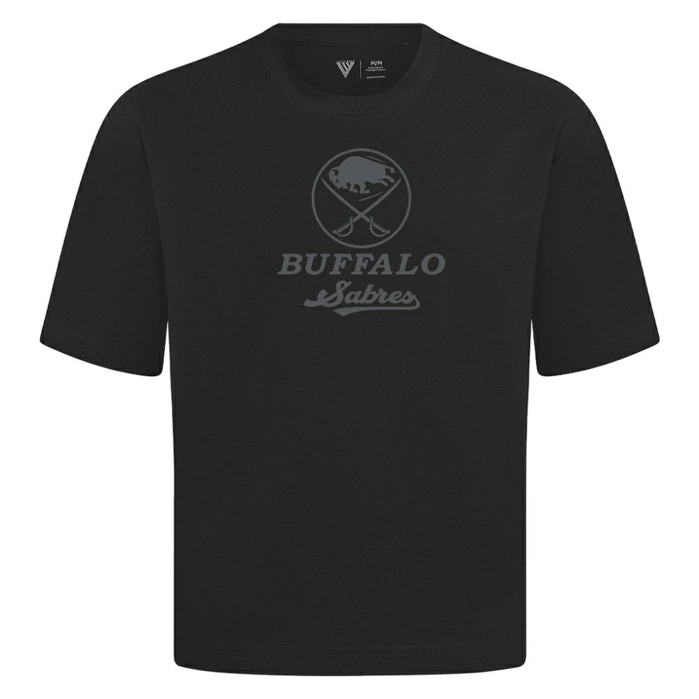 Buffalo Sabres Levelwear Shadow Surge Luxe Signature Knit T-Shirt - Black | US 203613990