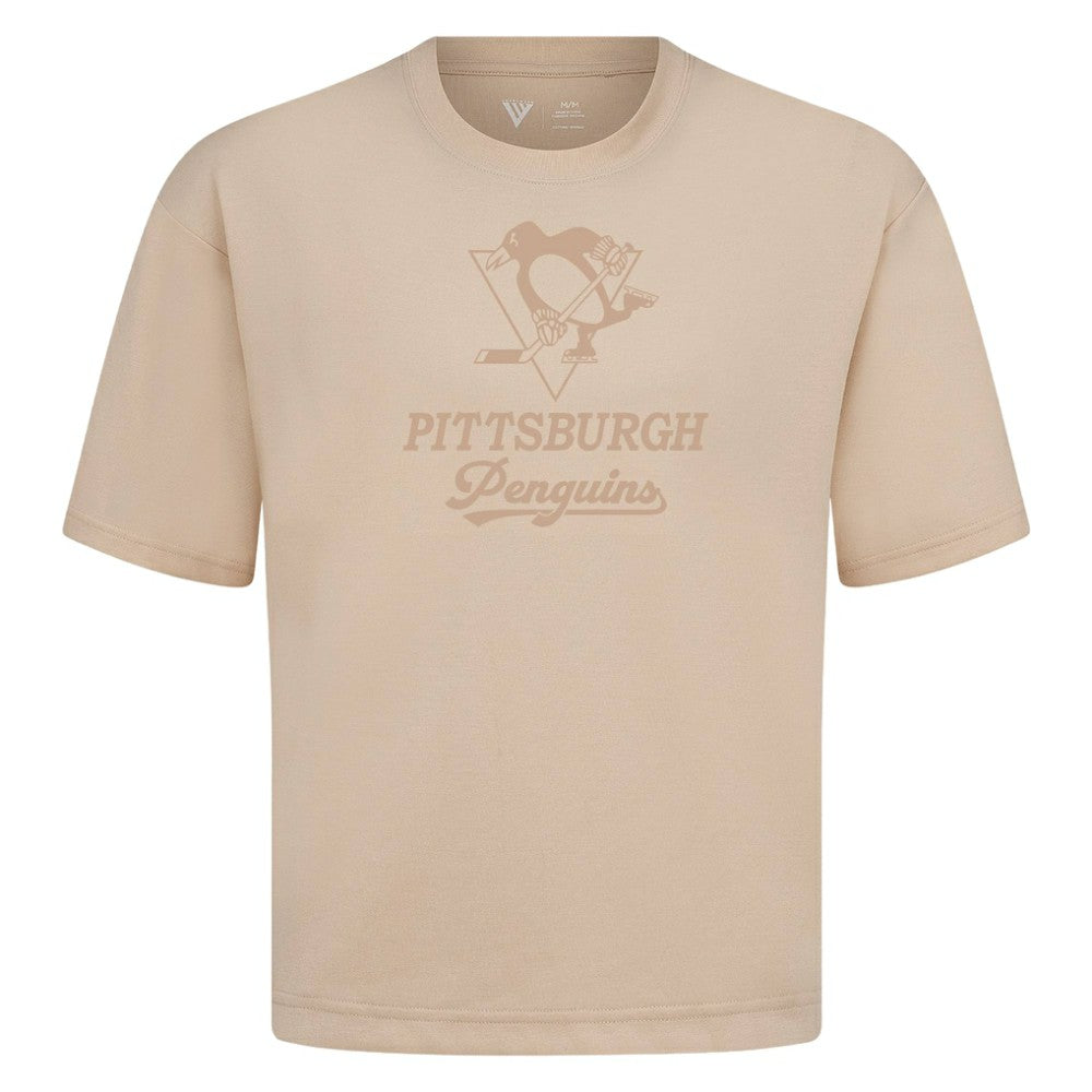 Pittsburgh Penguins Levelwear Shadow Surge Luxe Signature Knit T-Shirt - Khaki | US 203613992