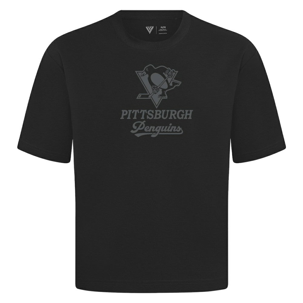 Pittsburgh Penguins Levelwear Shadow Surge Luxe Signature Knit T-Shirt - Black | US 203613994
