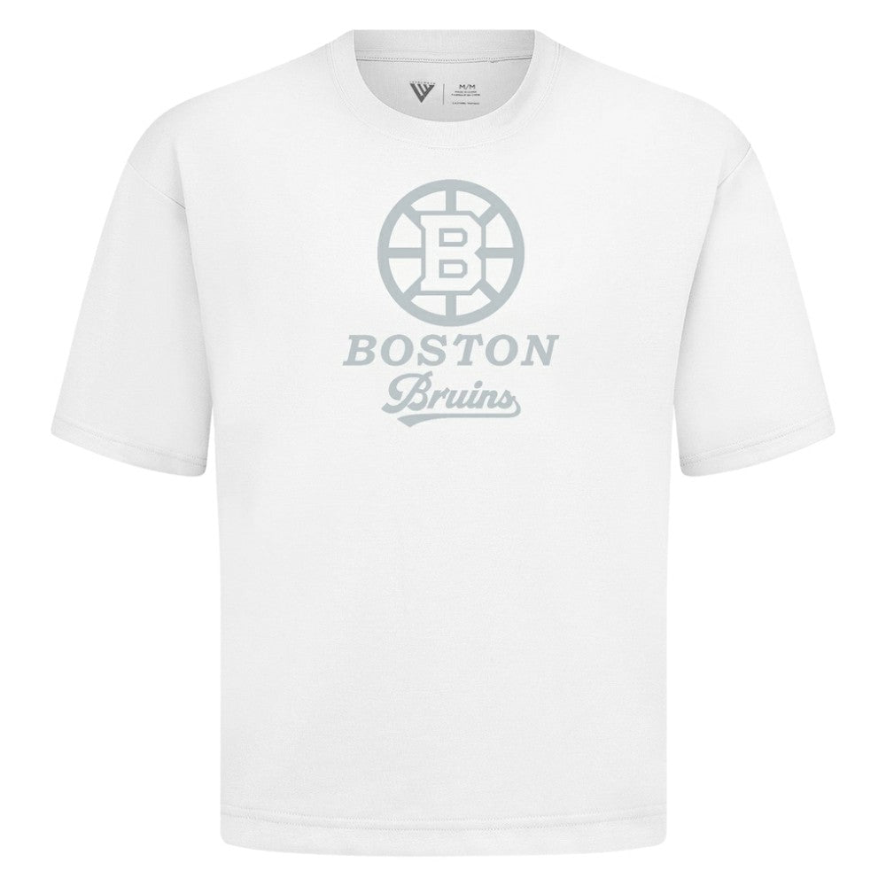 Boston Bruins Levelwear Shadow Surge Luxe Signature Knit T-Shirt - White | US 203613995