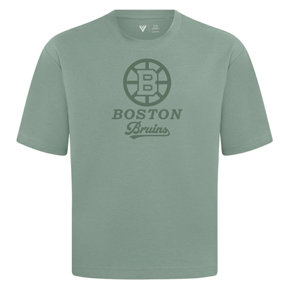Boston Bruins Levelwear Shadow Surge Luxe Signature Knit T-Shirt - Green | US 203613997