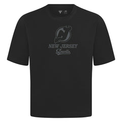 New Jersey Devils Levelwear Shadow Surge Luxe Signature Knit T-Shirt - Black | US 203614003