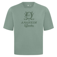 Anaheim Ducks Levelwear Shadow Surge Luxe Signature Knit T-Shirt - Green | US 203614004