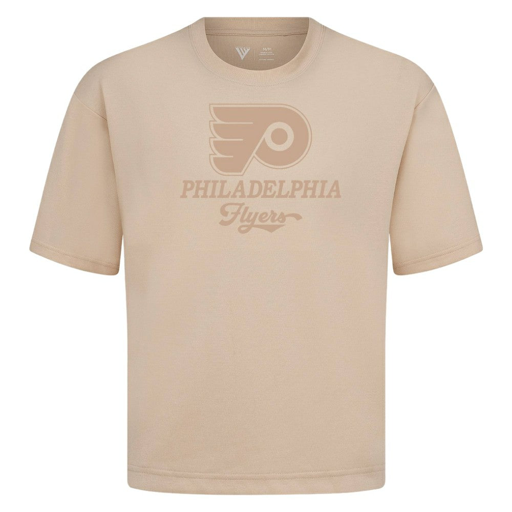 Philadelphia Flyers Levelwear Shadow Surge Luxe Signature Knit T-Shirt - Khaki | US 203614007