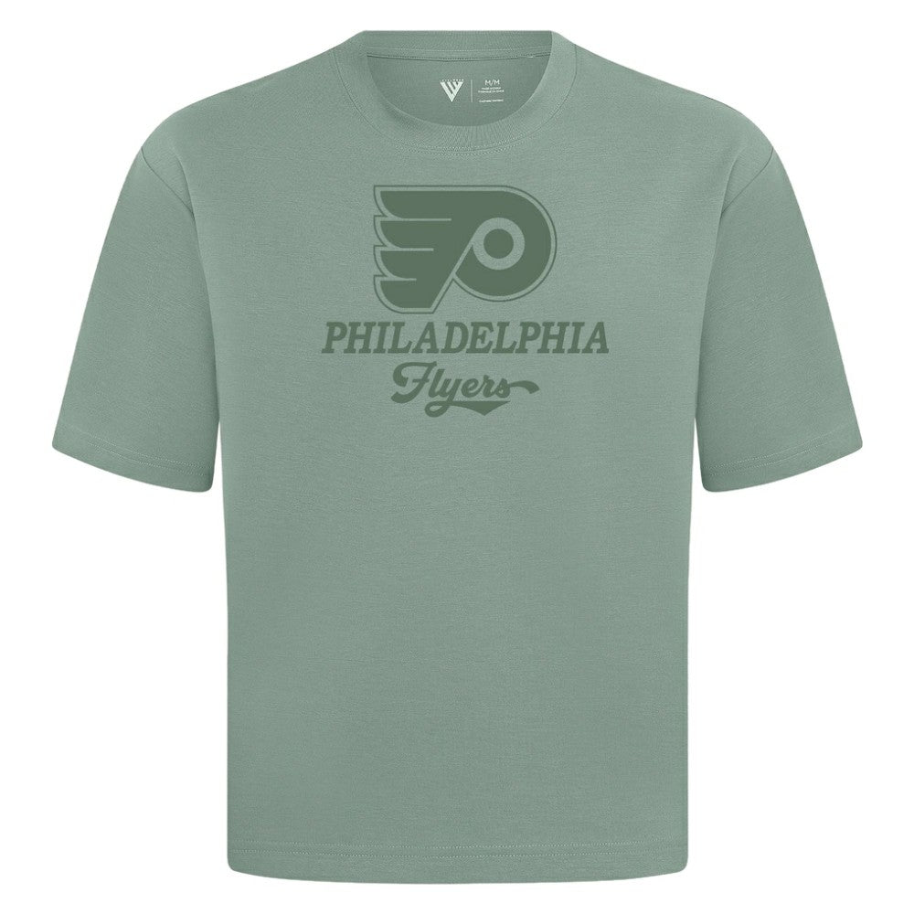 Philadelphia Flyers Levelwear Shadow Surge Luxe Signature Knit T-Shirt - Green | US 203614012