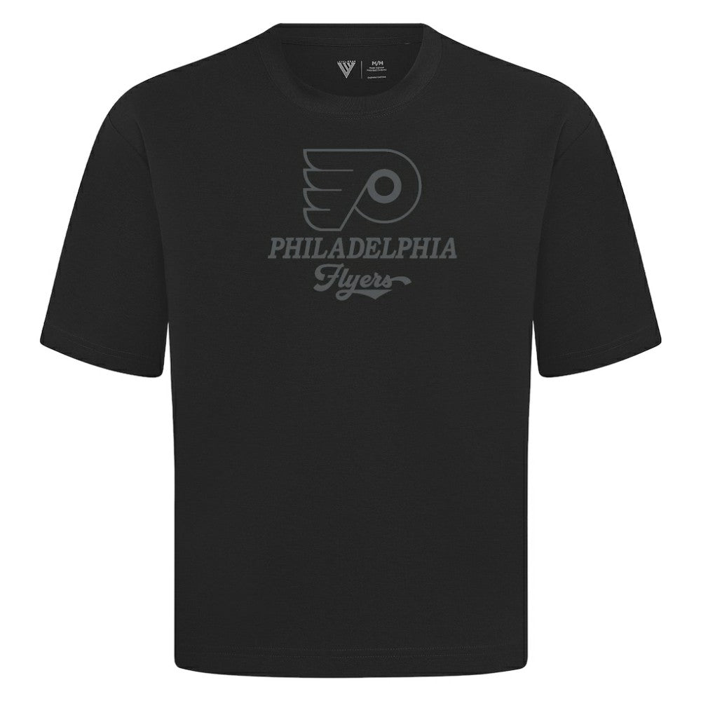 Philadelphia Flyers Levelwear Shadow Surge Luxe Signature Knit T-Shirt - Black | US 203614013