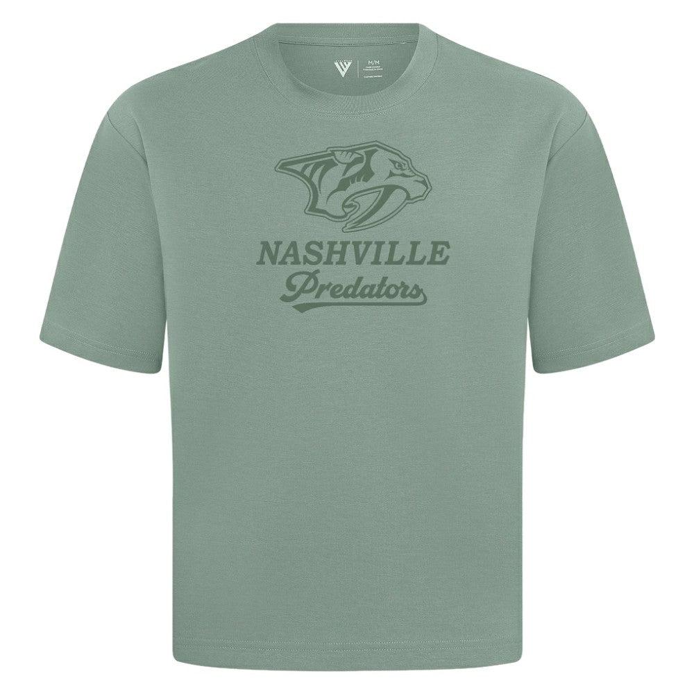 Nashville Predators Levelwear Shadow Surge Luxe Signature Knit T-Shirt - Green | US 203614014