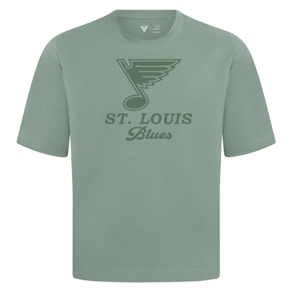 St. Louis Blues Levelwear Shadow Surge Luxe Signature Knit T-Shirt - Green | US 203614023