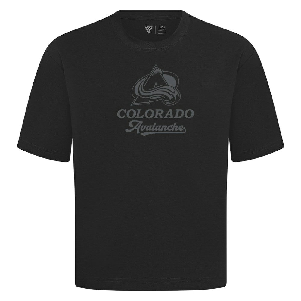 Colorado Avalanche Levelwear Shadow Surge Luxe Signature Knit T-Shirt - Black | US 203614025