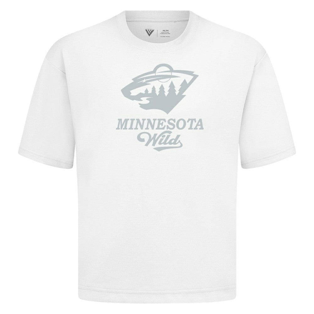 Minnesota Wild Levelwear Shadow Surge Luxe Signature Knit T-Shirt - White | US 203614026