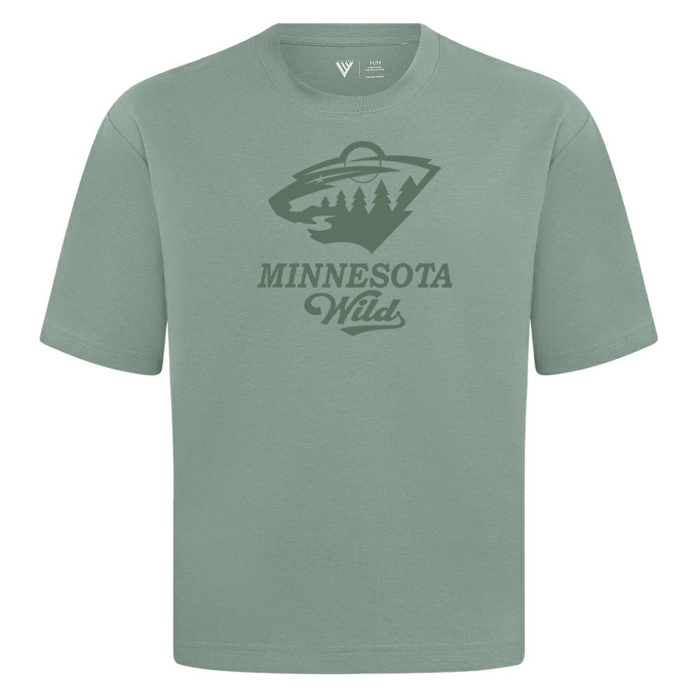 Minnesota Wild Levelwear Shadow Surge Luxe Signature Knit T-Shirt - Green | US 203614028