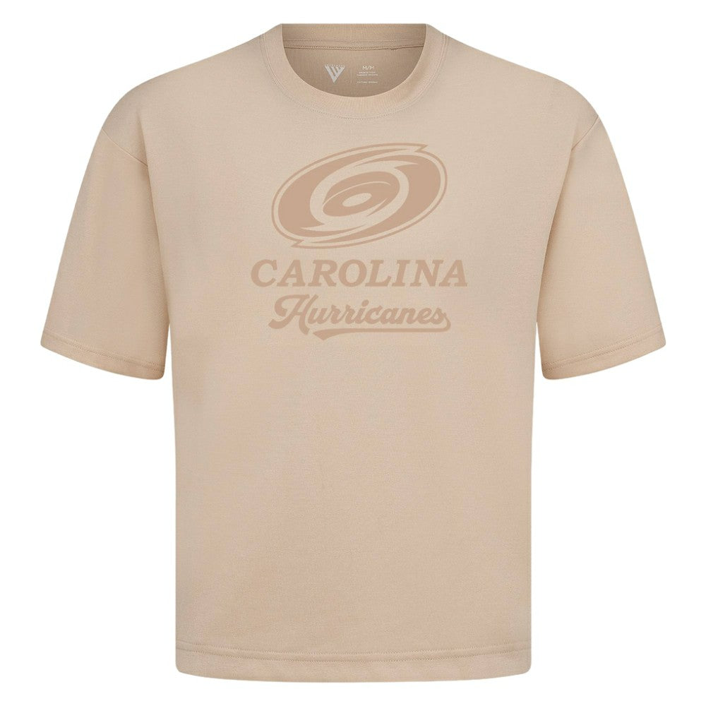 Carolina Hurricanes Levelwear Shadow Surge Luxe Signature Knit T-Shirt - Khaki | US 203614031
