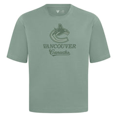Vancouver Canucks Levelwear Shadow Surge Luxe Signature Knit T-Shirt - Green | US 203614040