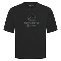 Vancouver Canucks Levelwear Shadow Surge Luxe Signature Knit T-Shirt - Black | US 203614041
