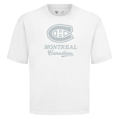 Montreal Canadiens Levelwear Shadow Surge Luxe Signature Knit T-Shirt - White | US 203614043
