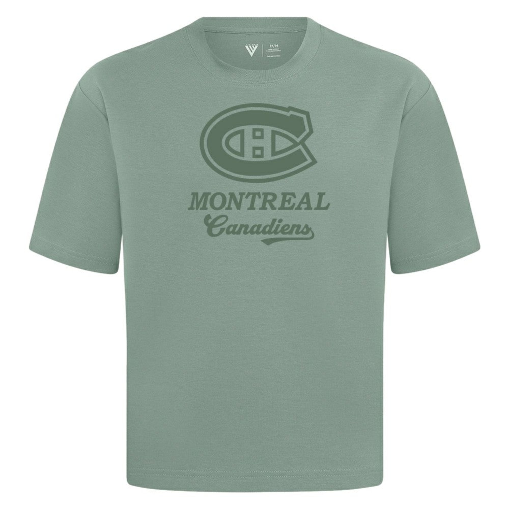 Montreal Canadiens Levelwear Shadow Surge Luxe Signature Knit T-Shirt - Green | US 203614045